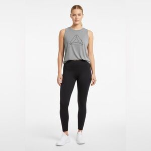 Reebok Heather Gray Sleeveless Workout Tank Top Size L